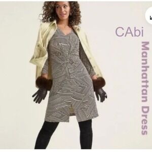 CAbi Manhatten Dress RN4614 Size Medium EUC